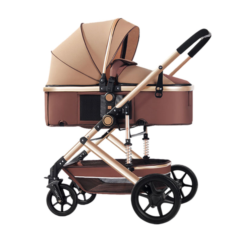 Baby Stroller Can Sit Or Lie Down, Lightweight, Foldable, Shock-Absorbing, High-View, Two-Way, One-Handed Folding Baby Stroller