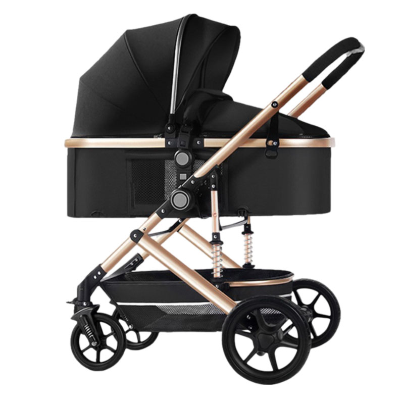 Baby Stroller Can Sit Or Lie Down, Lightweight, Foldable, Shock-Absorbing, High-View, Two-Way, One-Handed Folding Baby Stroller