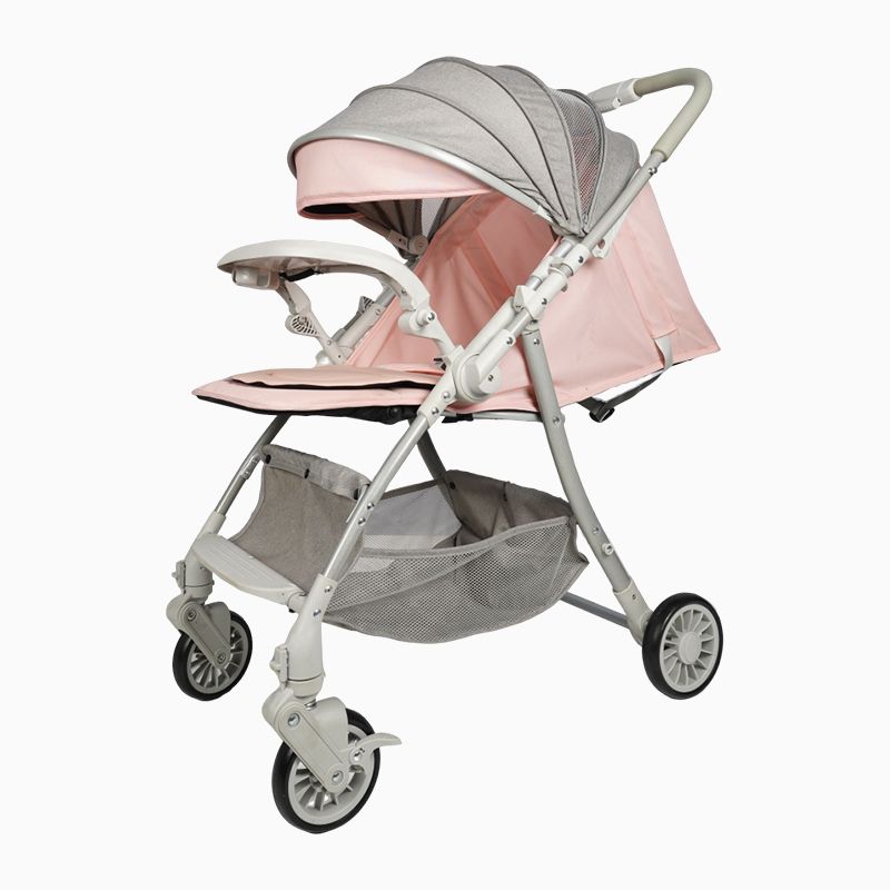 Baby Stroller With High View, Portable, Multifunctional And Simple Baby Stroller, Can Sit Or Lie Down, One-Button Reversing